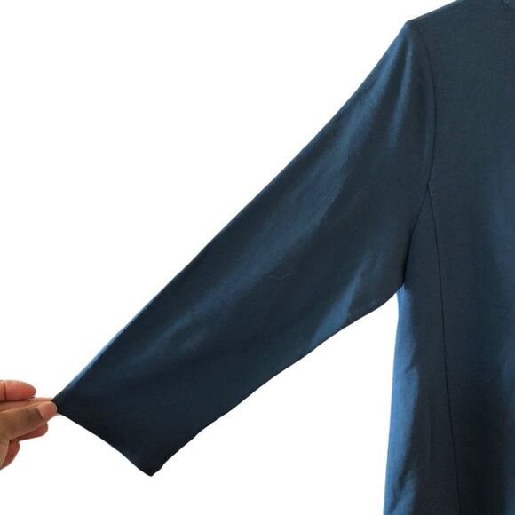 J. Jill Dress Womens S Blue Scoopneck ALine 3/4 Sleeve Pullover Classic - Picture 3 of 7